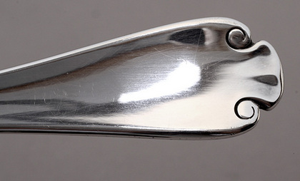 Tiffany Sterling Silver Berry Spoon - Flemish Pattern